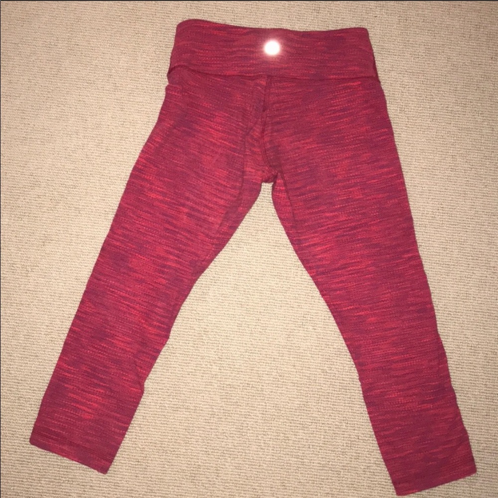 Lululemon Pink Cropped leggings
